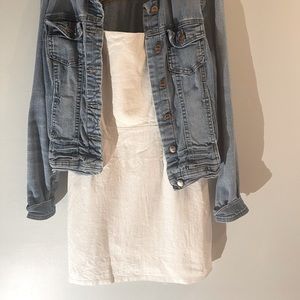 White linens dress by Lottie Moss, XS